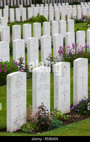 France, Nord-Pas de Calais Region, Vimy, Vimy Ridge National Historic Site of Canada, World War One battle site and memorial to Canadian troops, Canadian cemetery Number 2 Stock Photo