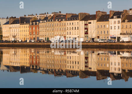 France, Normandy Region, Manche Department, Cherbourg-Octeville, Bassin du Commerce basin Stock Photo