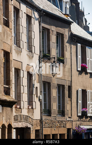 France, Normandy Region, Manche Department, Granville, Haut Ville, Upper Town, buildings Stock Photo