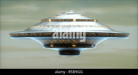 UFO Alien Spaceship Stock Photo