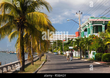 Cuba, Cienfuegos Province, Cienfuegos, Punta Gorda, Calle 35 Stock Photo