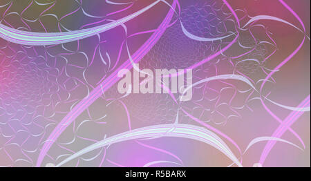 Abstract image of bright circles and lines. Stock Photo