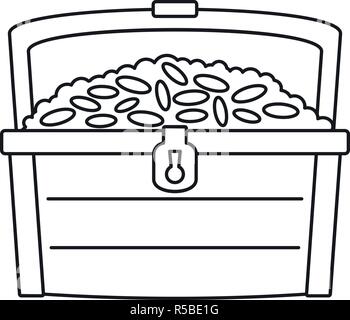Dower chest icon. Outline dower chest vector icon for web design isolated on white background Stock Vector