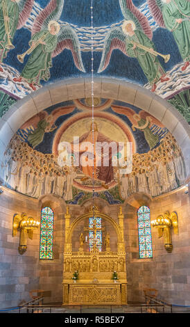 Frescoes above the altar in Viborg Cathedral, Viborg, Central Jutland, Denmark