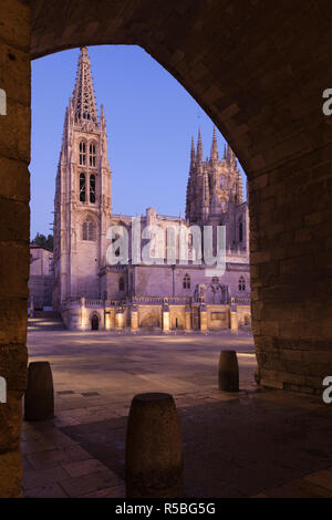 Spain, Castilla y Leon Region, Burgos Province, Burgos, Burgos Cathedral Stock Photo