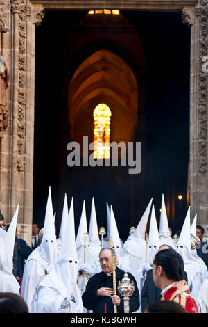 Semana Santa Fiesta, Seville, Andalucia, Spain Stock Photo