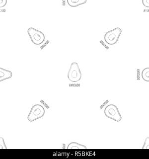 Avocado pattern seamless vector repeat geometric for any web design Stock Vector