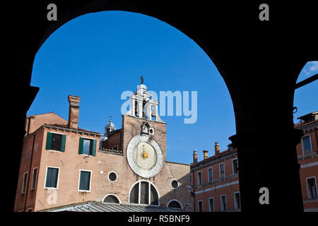 San Giacomo di Rialto, Campo San Giacomo, San Polo district, Venice, Italy Stock Photo