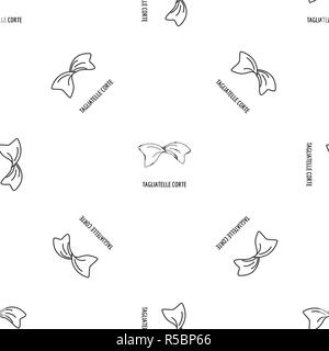 Tagliatelle corte pattern seamless vector repeat geometric for any web design Stock Vector