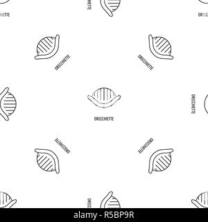 Orecchiette pattern seamless vector repeat geometric for any web design Stock Vector