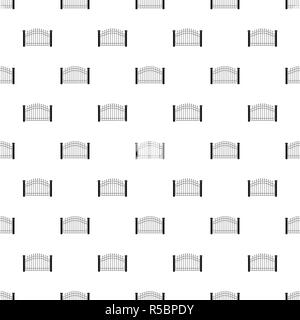 Park fence pattern seamless vector repeat geometric for any web design Stock Vector