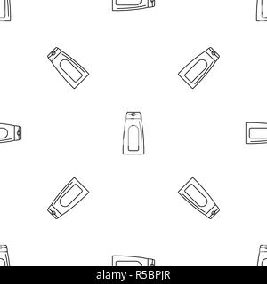 Aloe tube cream pattern seamless vector repeat geometric for any web design Stock Vector