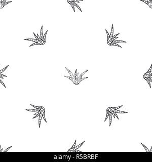 Striped aloe pattern seamless vector repeat geometric for any web design Stock Vector