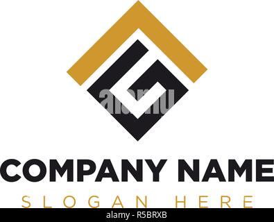 VG, GL, LG Company Group Logo Concept Idea Stock Vector