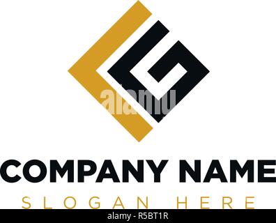 VG, GL, LG Company Group Logo Concept Idea Stock Vector