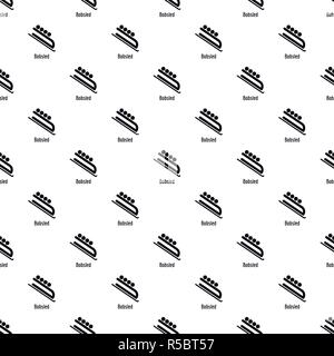 Bobsled pattern seamless vector repeat geometric for any web design Stock Vector