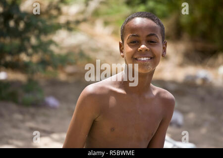 Egypt, Aswan surroundings, Nubian Village of Cubania Stock Photo