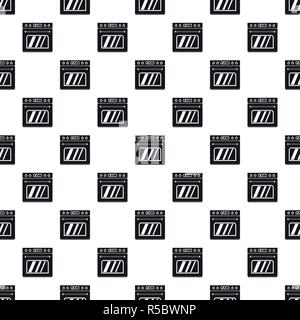 Big gas oven pattern seamless vector repeat geometric for any web design Stock Vector