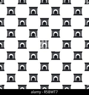 Fireplace for fire pattern seamless vector repeat geometric for any web design Stock Vector