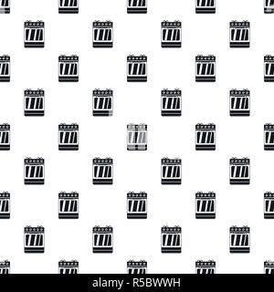 Small gas oven pattern seamless vector repeat geometric for any web design Stock Vector