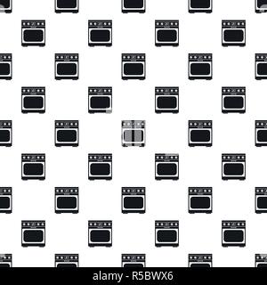 Domestic gas oven pattern seamless vector repeat geometric for any web design Stock Vector