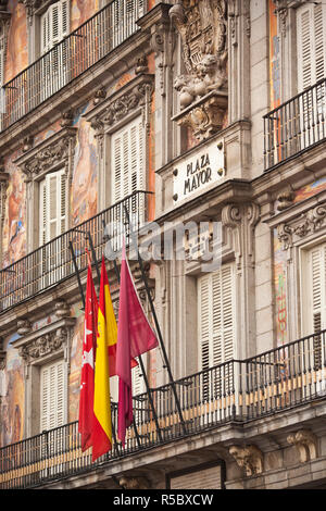 Spain, Madrid, Centro Area, Plaza Mayor Stock Photo