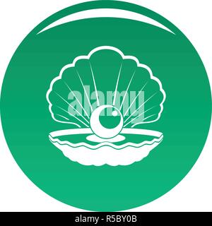 Opened shell icon. Simple illustration of opened shell vector icon for ...