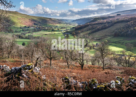 Buckden Village, Yorkshire Dales National Park, Upper Wharfedale, North ...