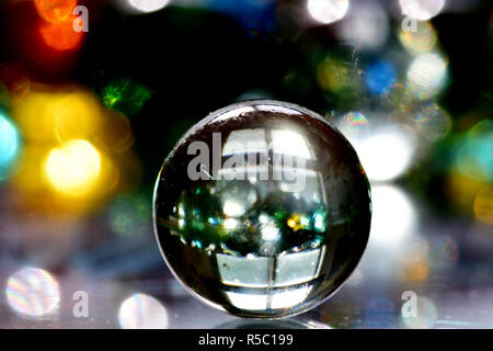 Marbles with light transparency and reflections Stock Photo