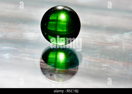 Marbles with light transparency and reflections Stock Photo