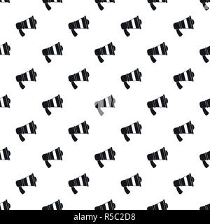 Megaphone pattern seamless vector repeat geometric for any web design Stock Vector