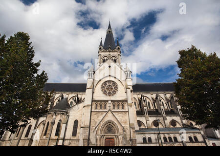 France, Marne, Champagne Region, Epernay, Notre Dame church Stock Photo