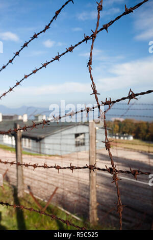 France, Bas-Rhin, Alsace Region, Natzwiller, Le Struthof former Nazi Concentration Camp, only Nazi-run camp on French territory in World War Two, camp overview Stock Photo