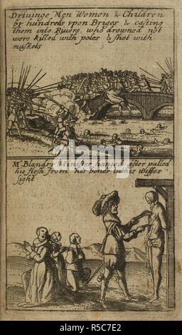 The cruel and bloodthirsty acts in Ireland during the english Civil War and the religious conflicts between Roman Catholics and Protestants. . The Teares of Ireland. John Rothwell: London, 1642. Source: G.5557 37. Language: English. Author: Cranford, James. Stock Photo