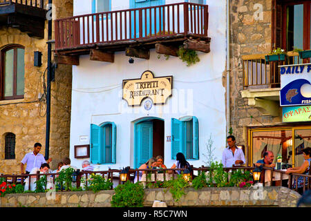 Restaurant in Kyrenia, North Cyprus Stock Photo