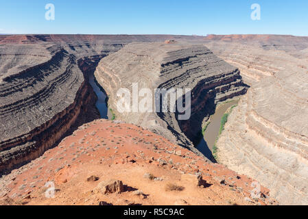 Goosenecks state park on San Juan river in Utah, USA Stock Photo