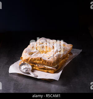 karpatka is a traditional polish cream pie Stock Photo