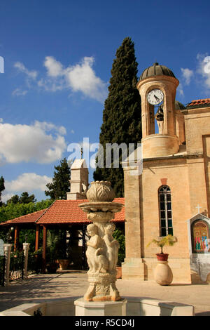 Israel, Lower Galilee, the Greek Orthodox St. George Church in Kafr Cana built in 1886 Stock Photo