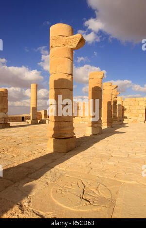 Isarael, Negev, Avdat, built in the 1st century by the Nabateans. A world Heritage Site as part of the Spice Route, ruins of the Northern Church Stock Photo