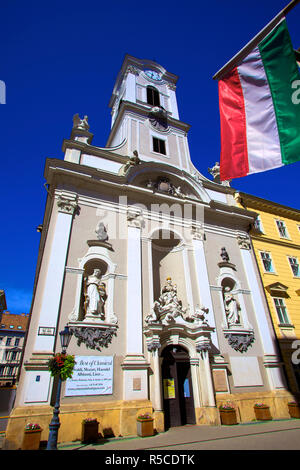 St Michael's City Church, Budapest, Hungary Stock Photo