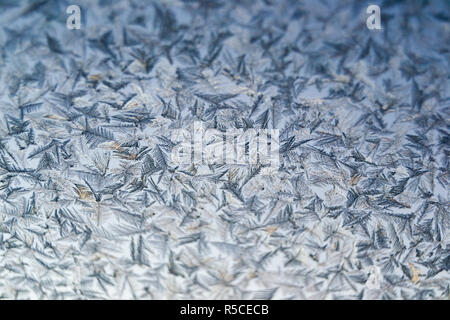 pattern on frozen window Stock Photo