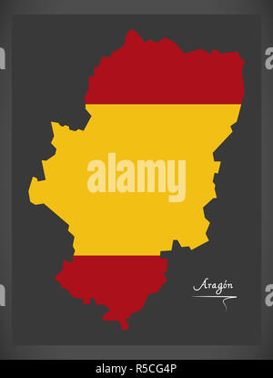 Administrative map of the regions in the Spanish Autonomous community ...