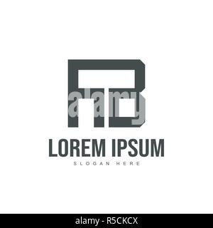 AB Logo template design. Initial letter logo template design Stock Vector