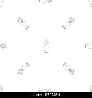 Turnip pattern seamless vector repeat geometric for any web design Stock Vector