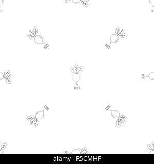 Beet pattern seamless vector repeat geometric for any web design Stock Vector