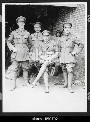 Officers who came with some of the 2nd Leicesters from Stock Photo - Alamy