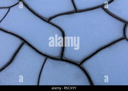 Mud Volcanoes. Texture and eruption, Romania Stock Photo