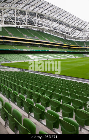 Republic of Ireland, Dublin, Seating in The Aviva Stadium Stock Photo