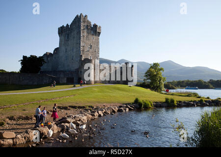 Republic of Ireland, County Kerry, Killarney, Ross Castle Stock Photo