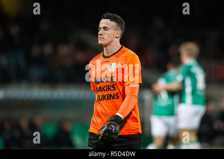 DORDRECHT , 30-11-2018 , Riwal Hoogwerkers Stadium , Football , Season 2018/2019 , Dutch Keuken Kampioen Divisie , FC Dordrecht - RKC Waalwijk , RKC keeper Etienne Vaessen is disappointed after the 2-0 during the match Stock Photo